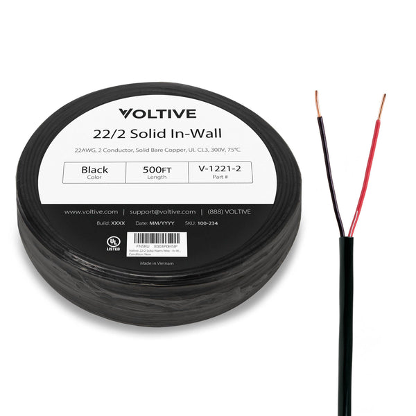22/2  Solid Alarm Wire - In Wall