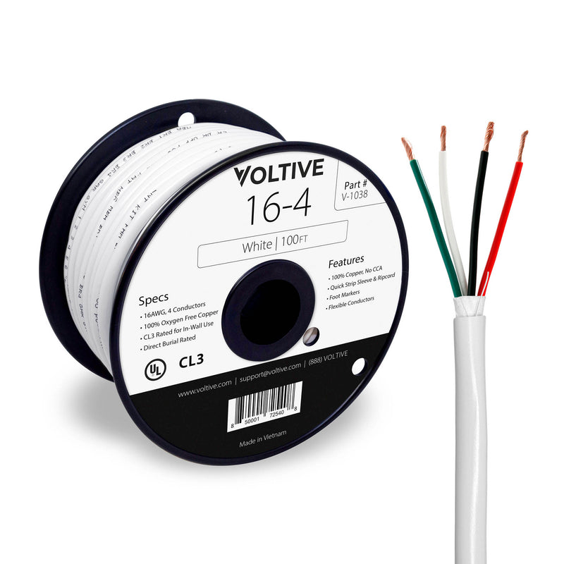 16/4 In-Wall & Direct Burial Speaker Wire