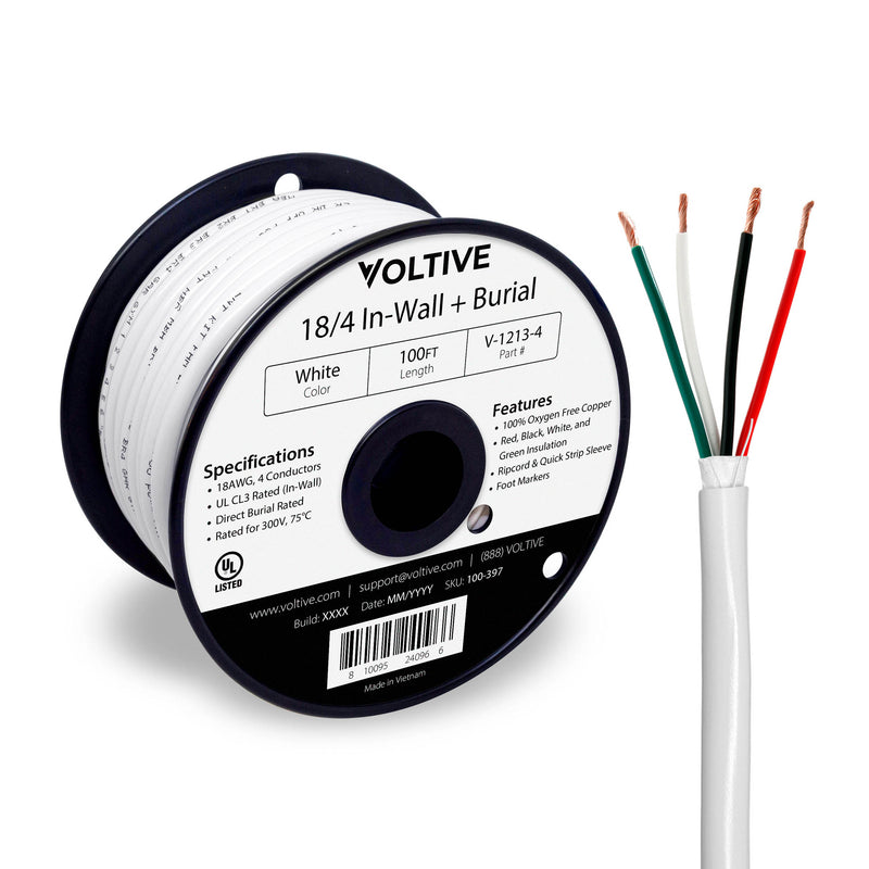18/4 In-Wall & Direct Burial Speaker Wire