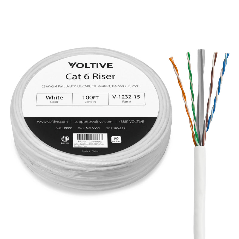 Cat 6 Riser (CMR) Ethernet Cable