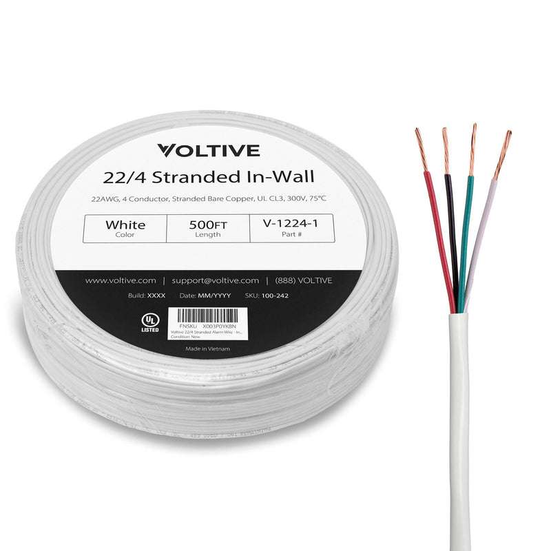 22/4  Stranded Alarm Wire - In Wall
